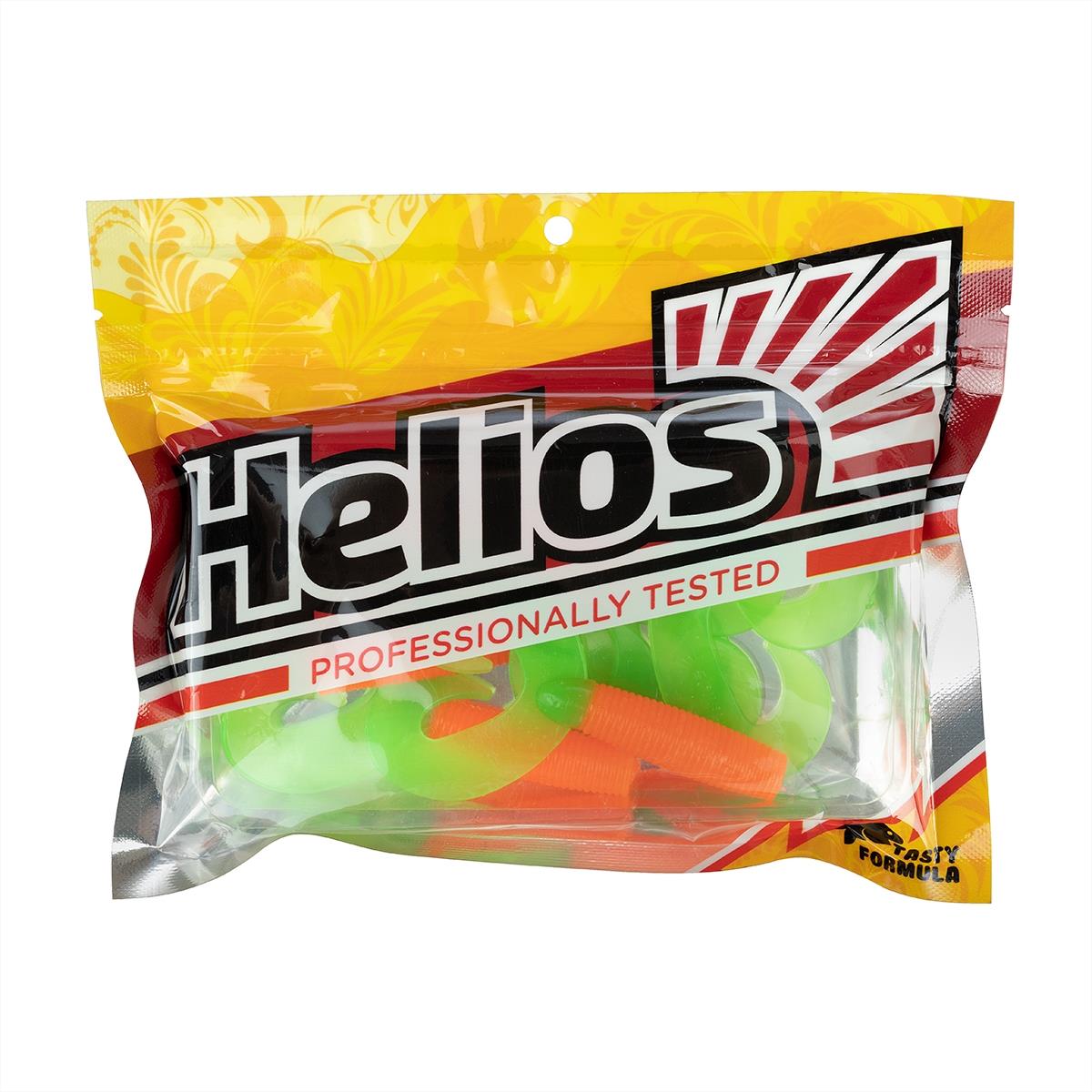 Твистер Credo Double Tail 3,54"/9 см Orange & Green 5шт. (HS-28-025) Helios Твистер Credo Double Tail 3,54"/9 см Orange & Green 5шт. (HS-28-025) Helios