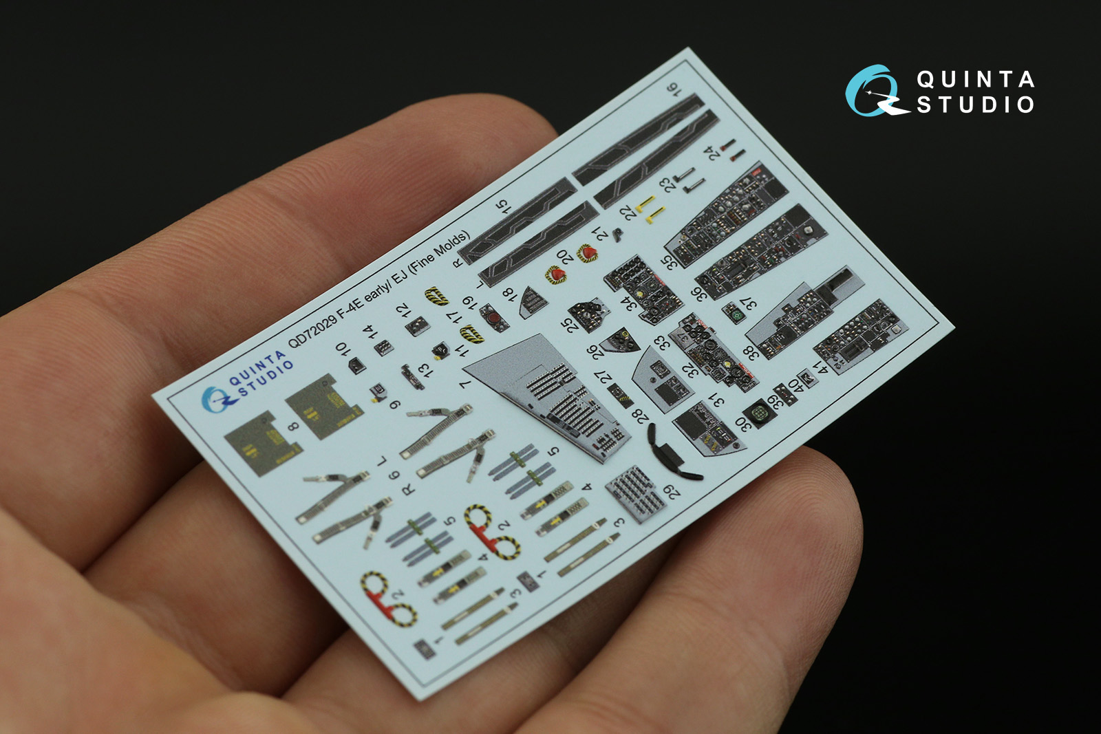 QD72029 3D Декаль интерьера кабины F-4E early/F-4EJ (для модели FineMolds)