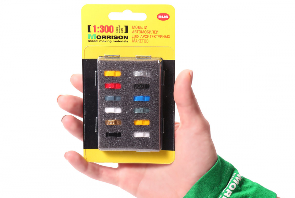 020AM005  Модели авто. М 1:300. Цветные. Набор 12 шт.