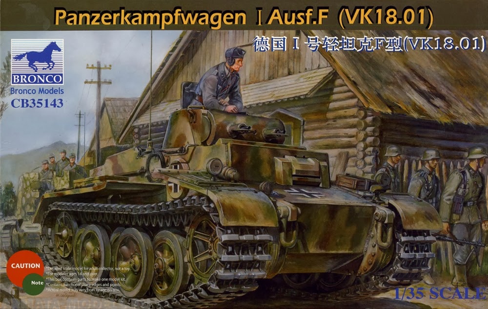 CB35143 Танк Panzerkampfagen I Ausf.F(VK18.01)  (Bronco Models) 1/35 Bronco Models