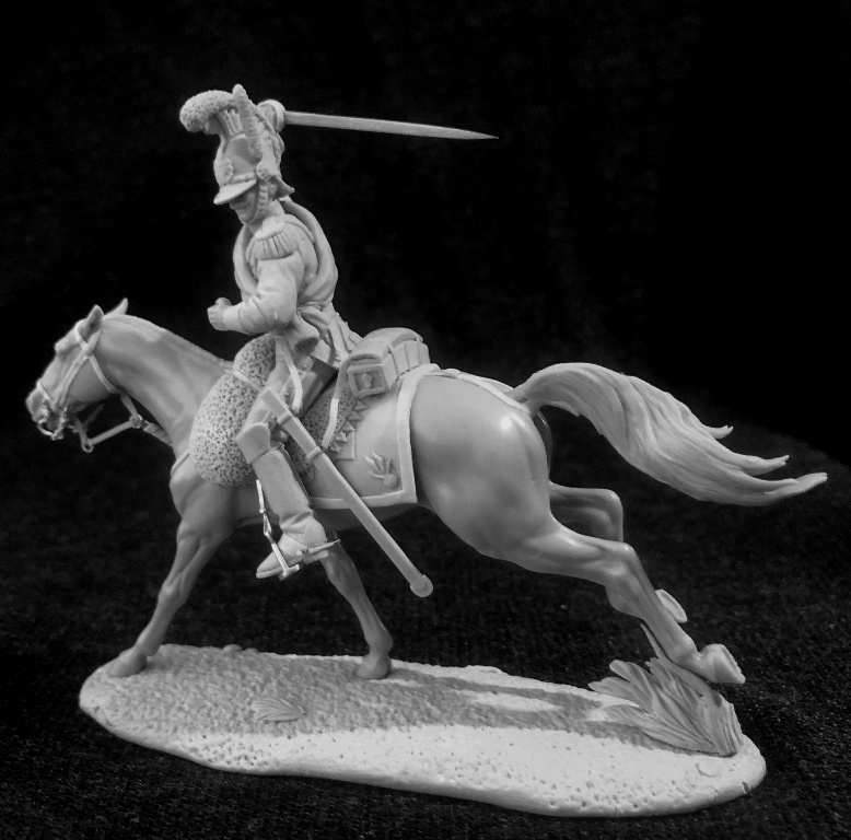 CHM-54317. Рядовой 2-го полка Бельгийских карабинеров, 1815 г. 54 мм. Материал - смола. Chronos Miniatures