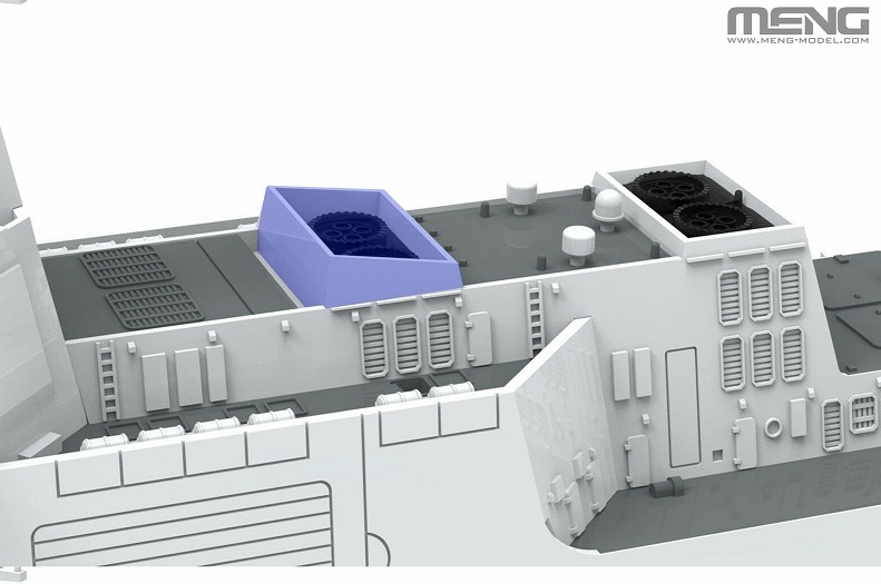 PS-009 Сборная модель Китайский эсминец с управляемыми ракетами типа 055 Meng PS-009 Сборная модель Китайский эсминец с управляемыми ракетами типа 055 Meng