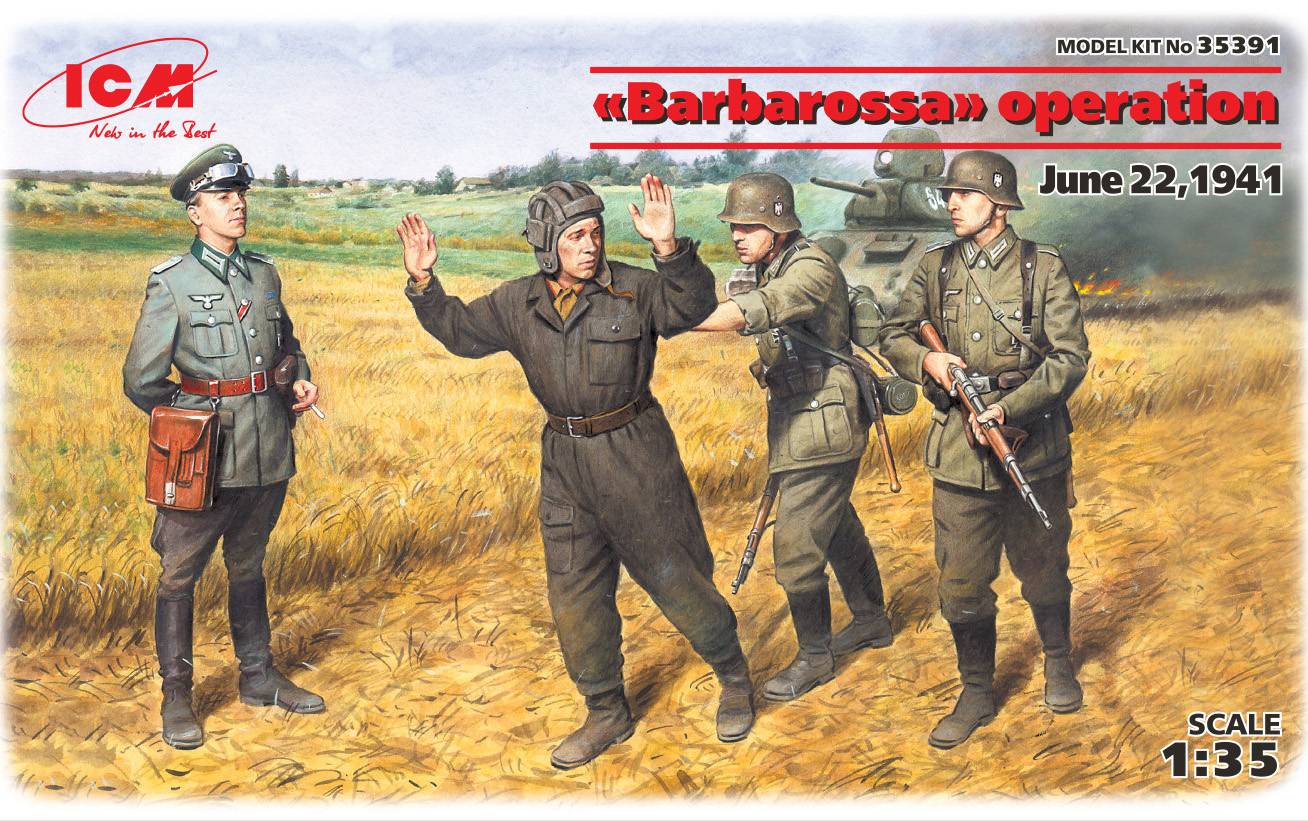 Купить Набор фигурок 35391 Фигуры Операция Барбаросса 22 июня 1941 г. ICM |  ArmaModels