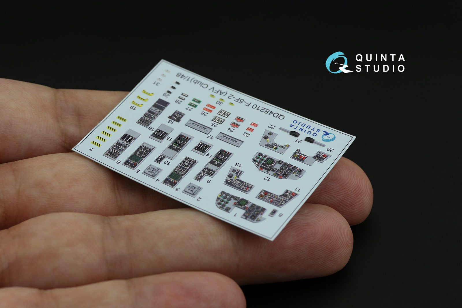 QD48210 3D Декаль интерьера кабины F-5F-2 (AFV club)