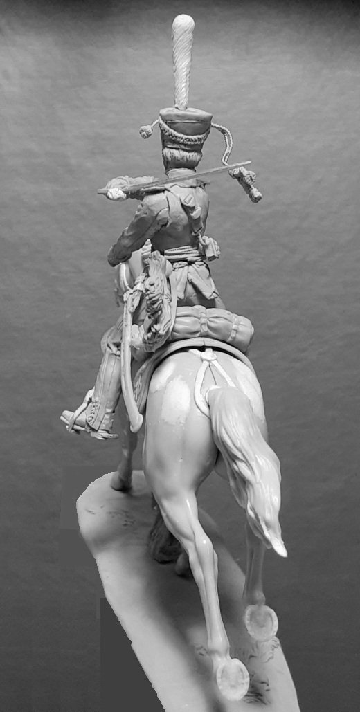 CHM-54289(M). Обер-офицер армейских конно-егерских полков, Россия 1813-14 гг. 54 мм. Материал - белый металл. Chronos Miniatures