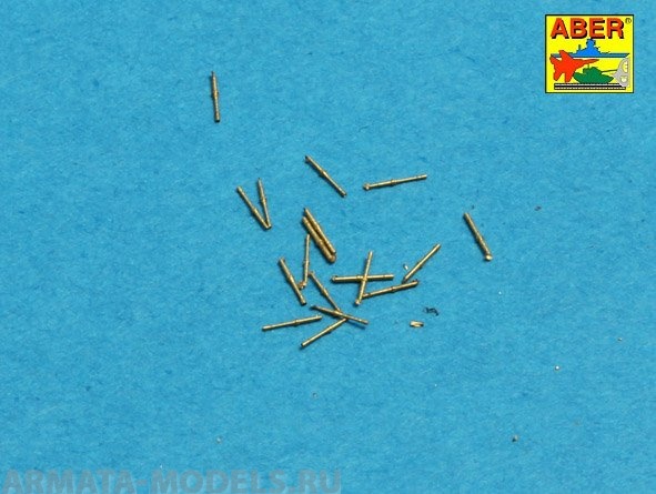 ABR-1:700-L-36  Дополнения для  Set of 20 pcs 37 mm /54 Breda gun barrels for Italian Navy ships для  1/700 ABR-1:700-L-36  Дополнения для  Set of 20 pcs 37 mm /54 Breda gun barrels for Italian Navy ships для  1/700
