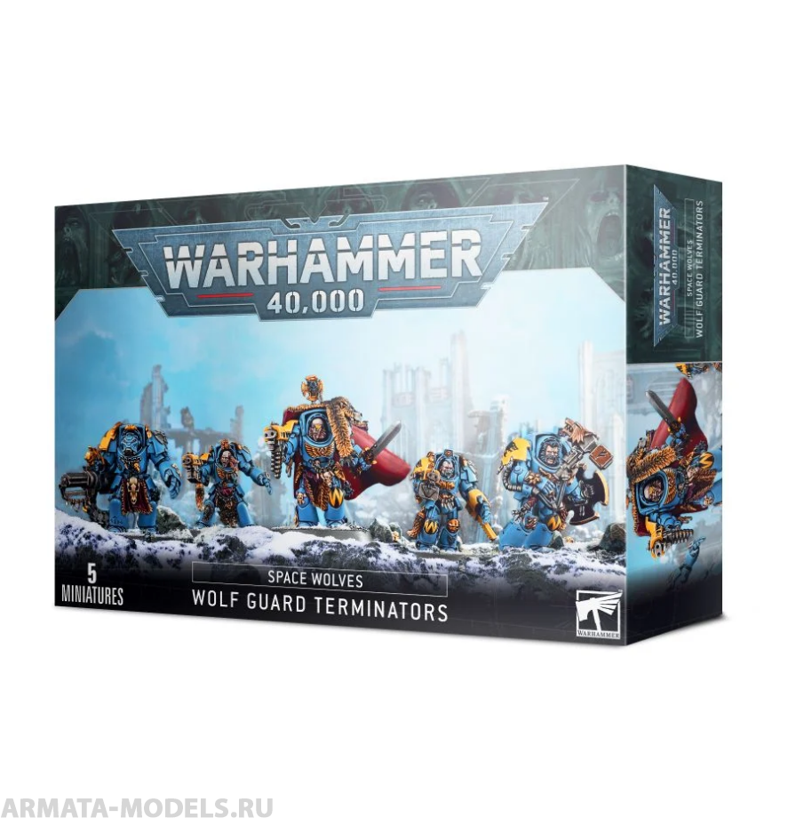 53-07GW Набор Космические Волки. Терминаторы Волчьей Гвардии (Space Wolves Wolf Guard Terminators) 53-07GW Набор Космические Волки. Терминаторы Волчьей Гвардии (Space Wolves Wolf Guard Terminators)