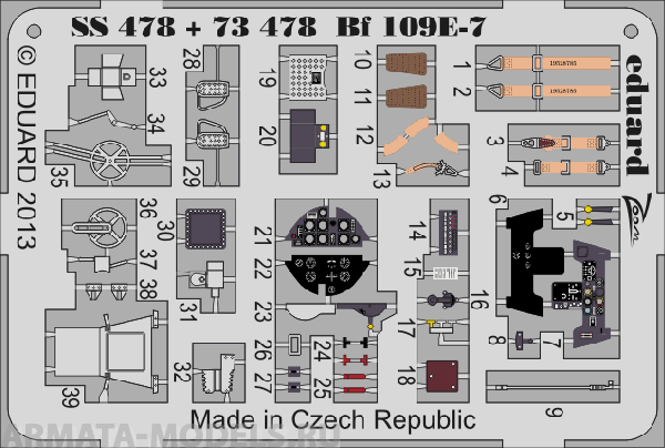 73478ED  Bf 109E-7 S.A. ( for Airfix kit) 1/72 73478ED  Bf 109E-7 S.A. ( for Airfix kit) 1/72