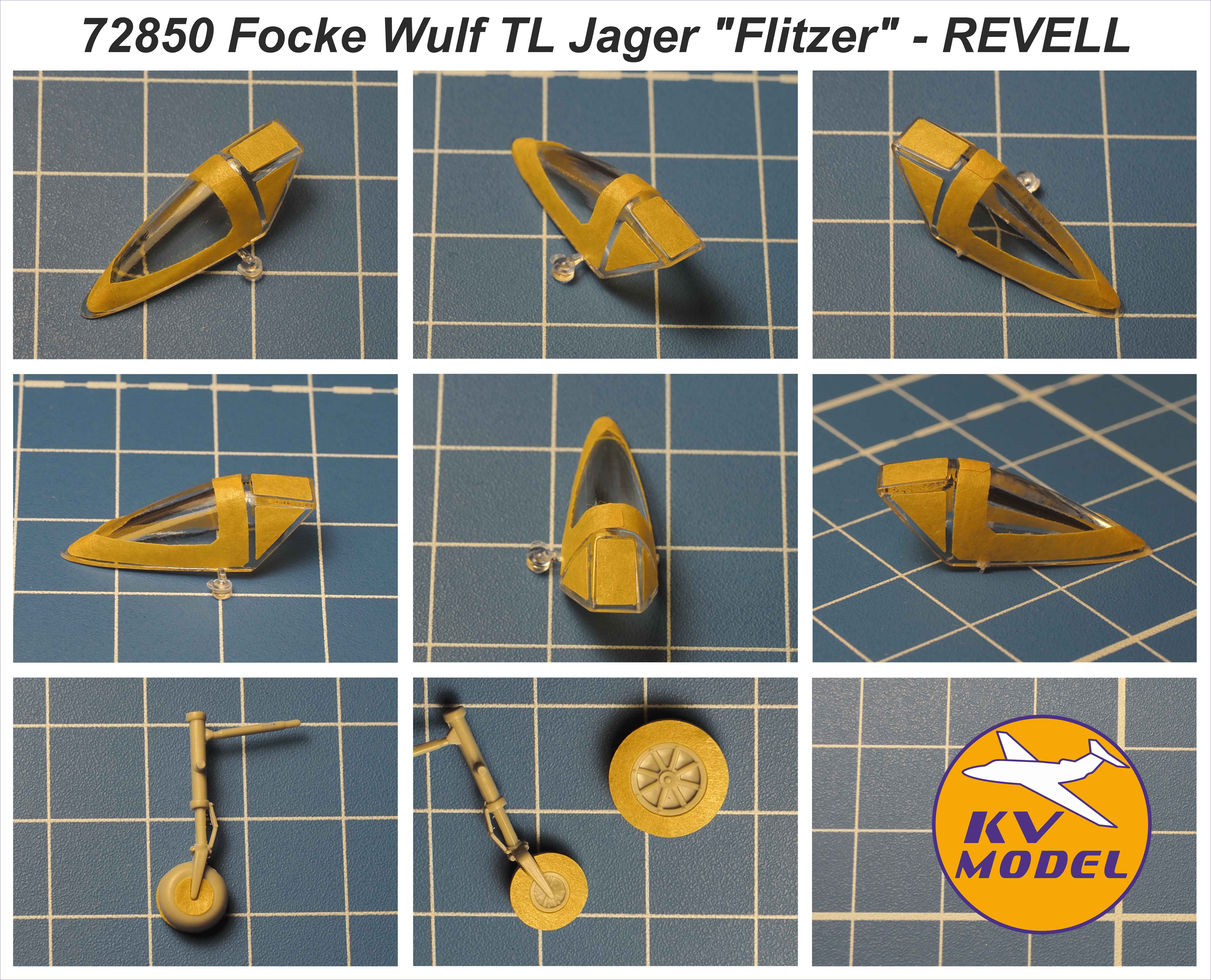 72850KV Окрасочная маска Focke Wulf TL-Jäger &amp;amp;quot;Flitzer&amp;amp;quot; (Revell #04191, #04300) + маски на диски и колеса
