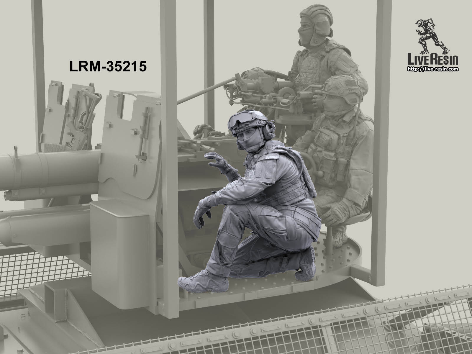 LRM35215 Российский современный артиллерист САУ, заряджающий - 13 (Не для свободной продажи) Live Resin