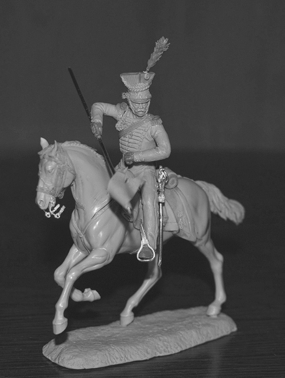 CHM-54363. Гвардейский шеволежер-лансер, Королевство Неаполь 1812-15 гг. 54 мм. Материал - смола. Chronos Miniatures