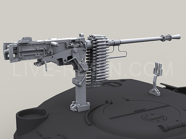 LRE35245 Пулемёт M2HB Browning .50 Caliber с пламегасителем. Танковая версия. Вторая Мировая война — Корейская война — Вьетнамская война — период Холодной войны.
