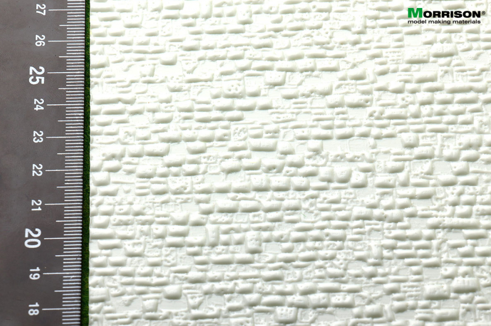 041to005 Текстура старой булыжной мостовой для диорам. (Лист А4- 19см.х28см.)