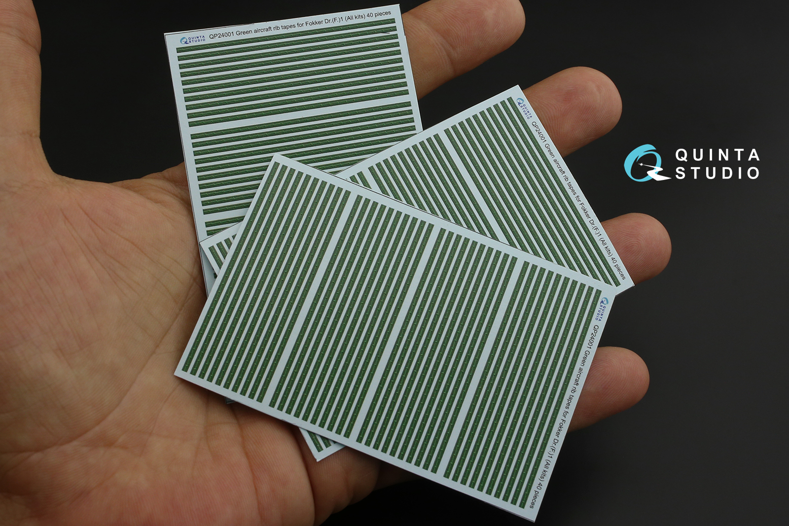 QP24001 Зеленые киперные ленты для Fokker Dr.I (для любых моделей)
