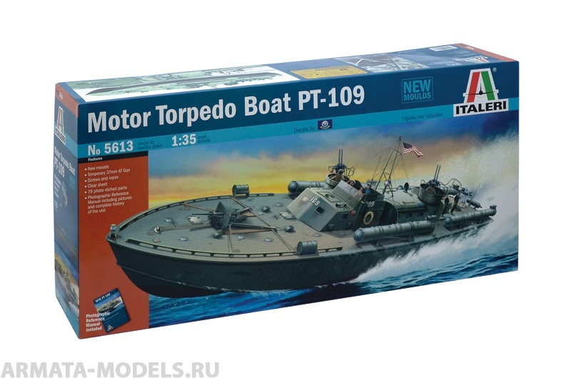 Сборная модель, 5613ИТ Торпедный катер РТ-109, масштабная модель, Italeri, ...
