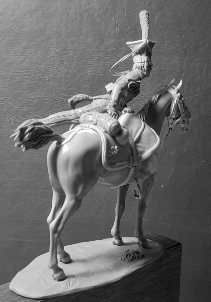 CHM-54271(M). Обер-офицер армейских уланских полков, Россия 1812-14 гг.  54 мм. Материал - белый металл. Chronos Miniatures