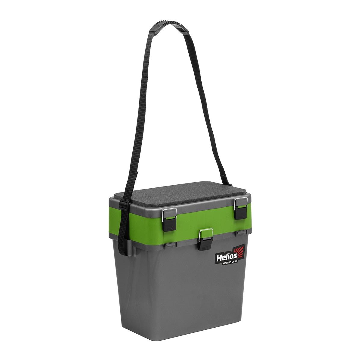 Ящик рыболовный зимний серый/салатовый (HS-IB-19-GG) Helios Ящик рыболовный зимний серый/салатовый (HS-IB-19-GG) Helios