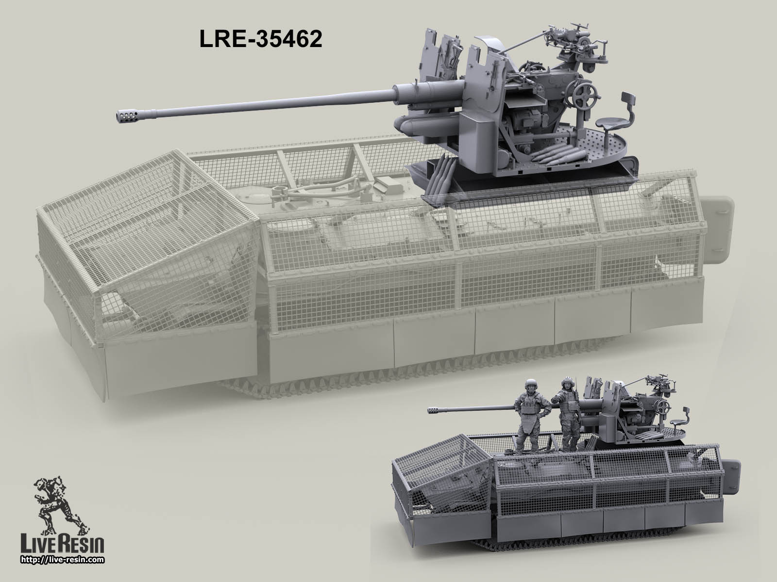 LRE35462A Конверсионный набор зенитно-артиллерийский комплекс С-60 для размещения на любой гусеничной базе (Не для свободной продажи)