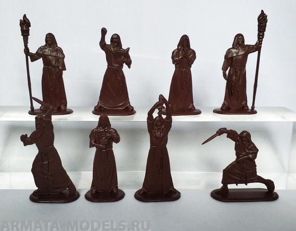 WAB006Brown Набор фигур Тайный орден мертвого пламени (коричневый) Воины и Битвы WAB006Brown Набор фигур Тайный орден мертвого пламени (коричневый) Воины и Битвы