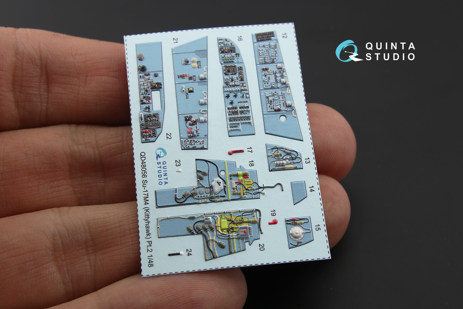 QD48056 3D Декаль интерьера кабины Су-17М4/22М4 (для модели KittyHawk)