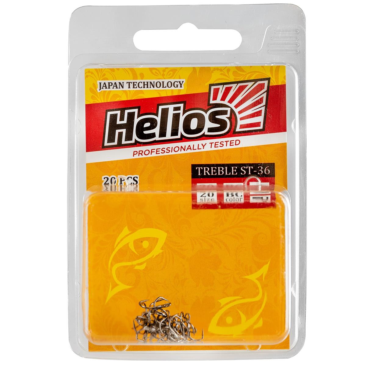 Крючок тройной ST-36 №20 цвет BC (20шт) (HS-ST-36-20) Helios( цена указана за упаковку, в количестве 20шт.)
