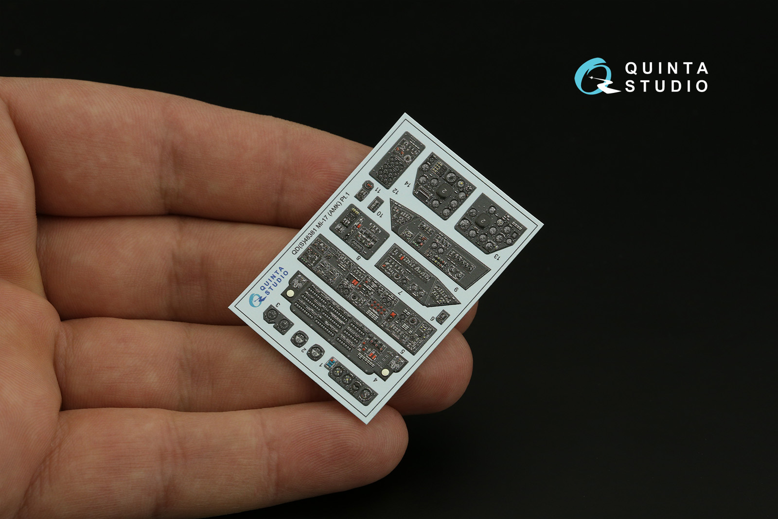 QDS-48381 3D Декаль интерьера кабины Ми-17 (AMK) (Малая версия)