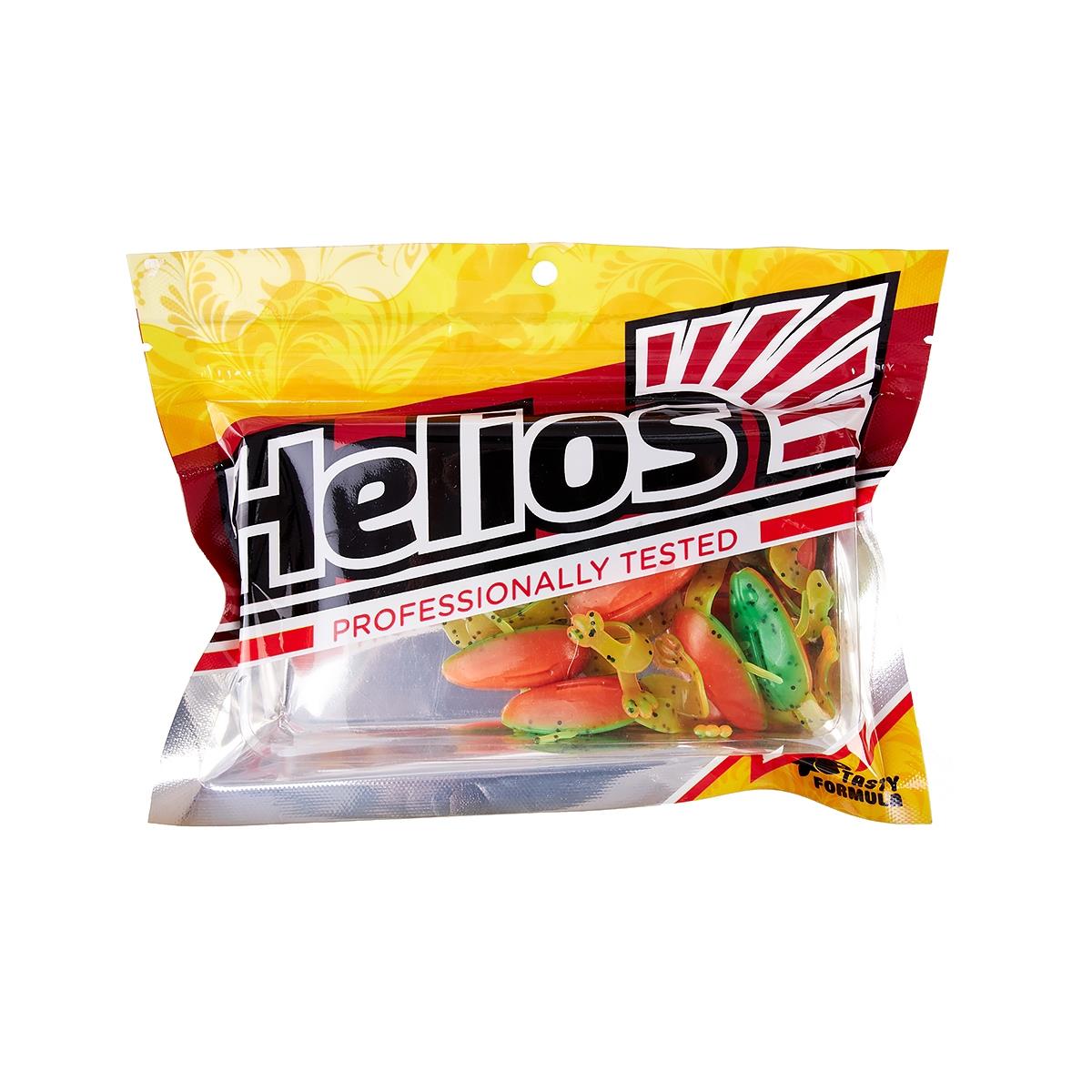 Лягушка Crazy Frog 2,36"/6,0 см Pepper Green & Orange 10шт. (HS-22-018) Helios