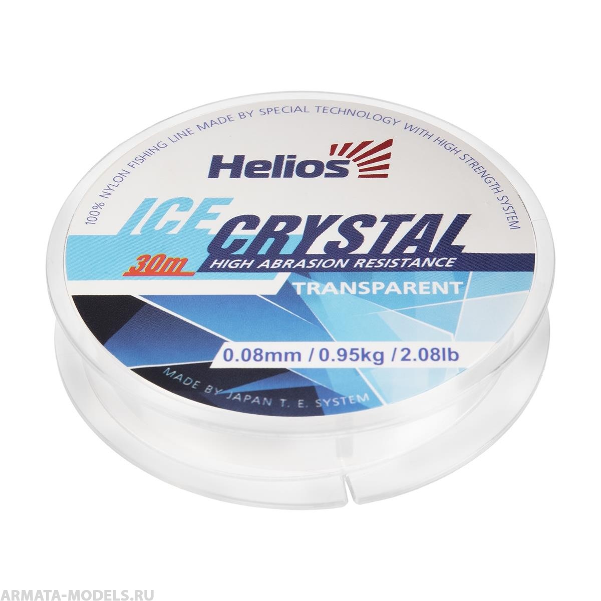 Леска ICE CRYSTAL Nylon Transparent 0,08mm/30 (HS-ICT 0,08/30) Helios