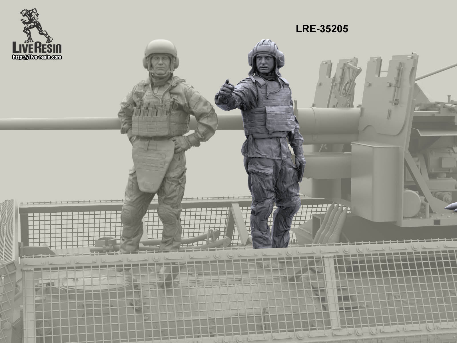 LRM35205 Российский современный танкист/артиллерист САУ - 3 (Не для свободной продажи) Live Resin