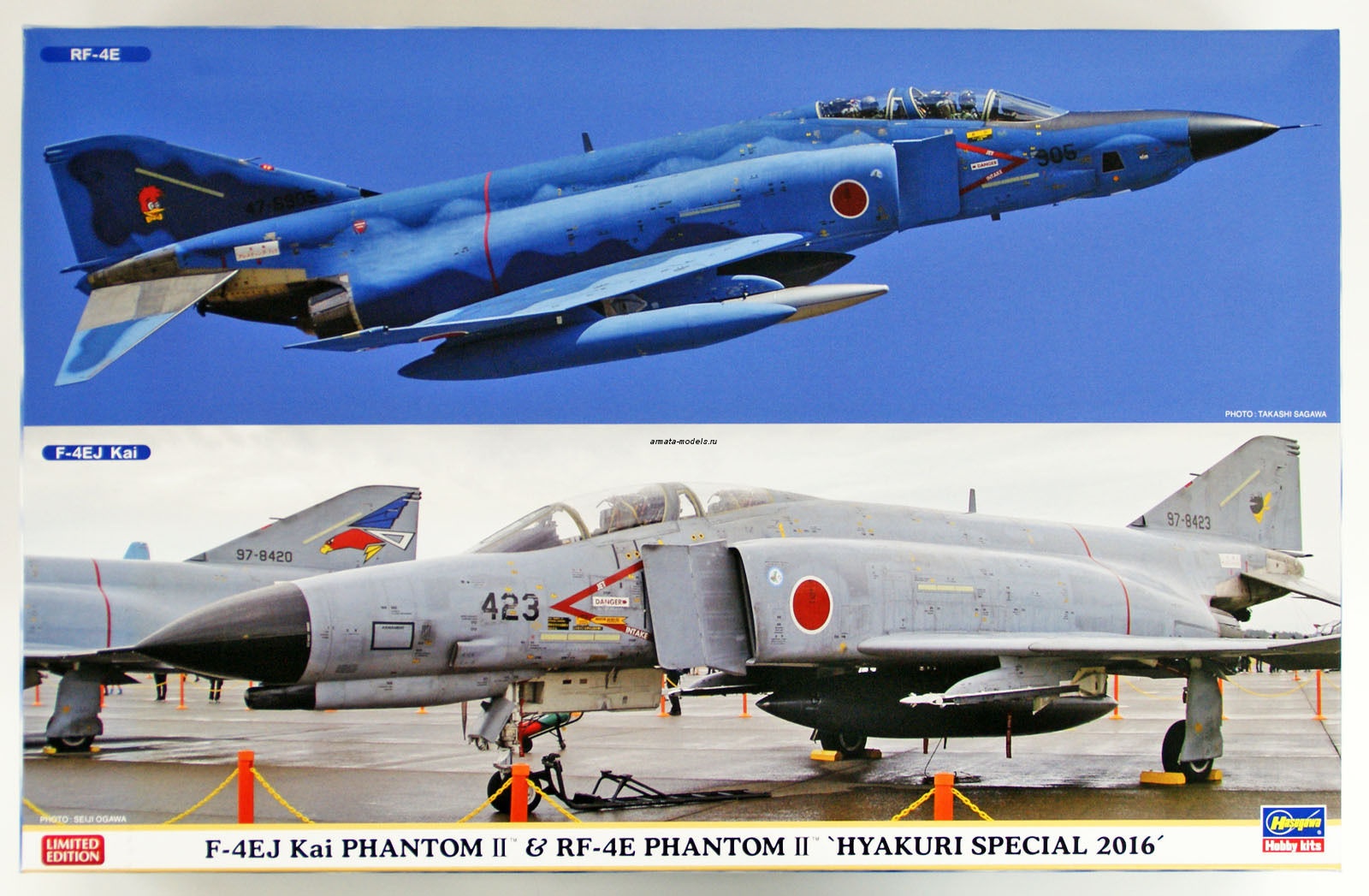 Купить 02244 Самолеты F-4EJ Kai Phantom II and RF-4E Phantom II hyakuri Special 16 (HASEGAWA) 1/72 Hasegawa | ArmaModels