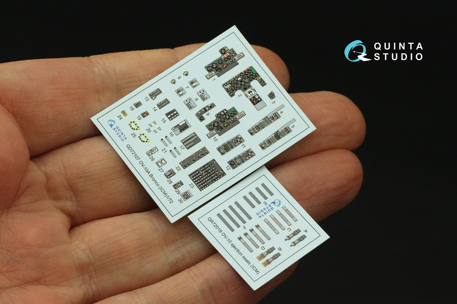 QD72107 3D Декаль интерьера кабины OV-10A Bronco (ICM)