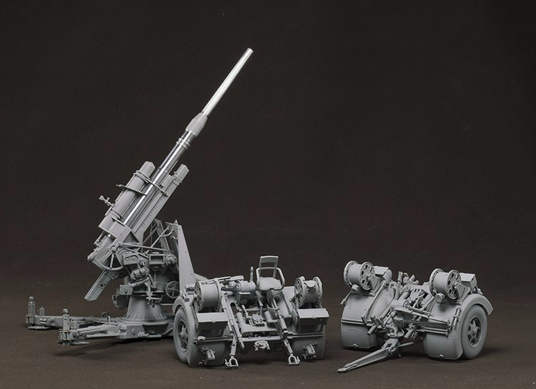 BT-013 Сборная модель German 88mm Gun Flak 36 w/ 6 Crew Members BORDER MODELS
