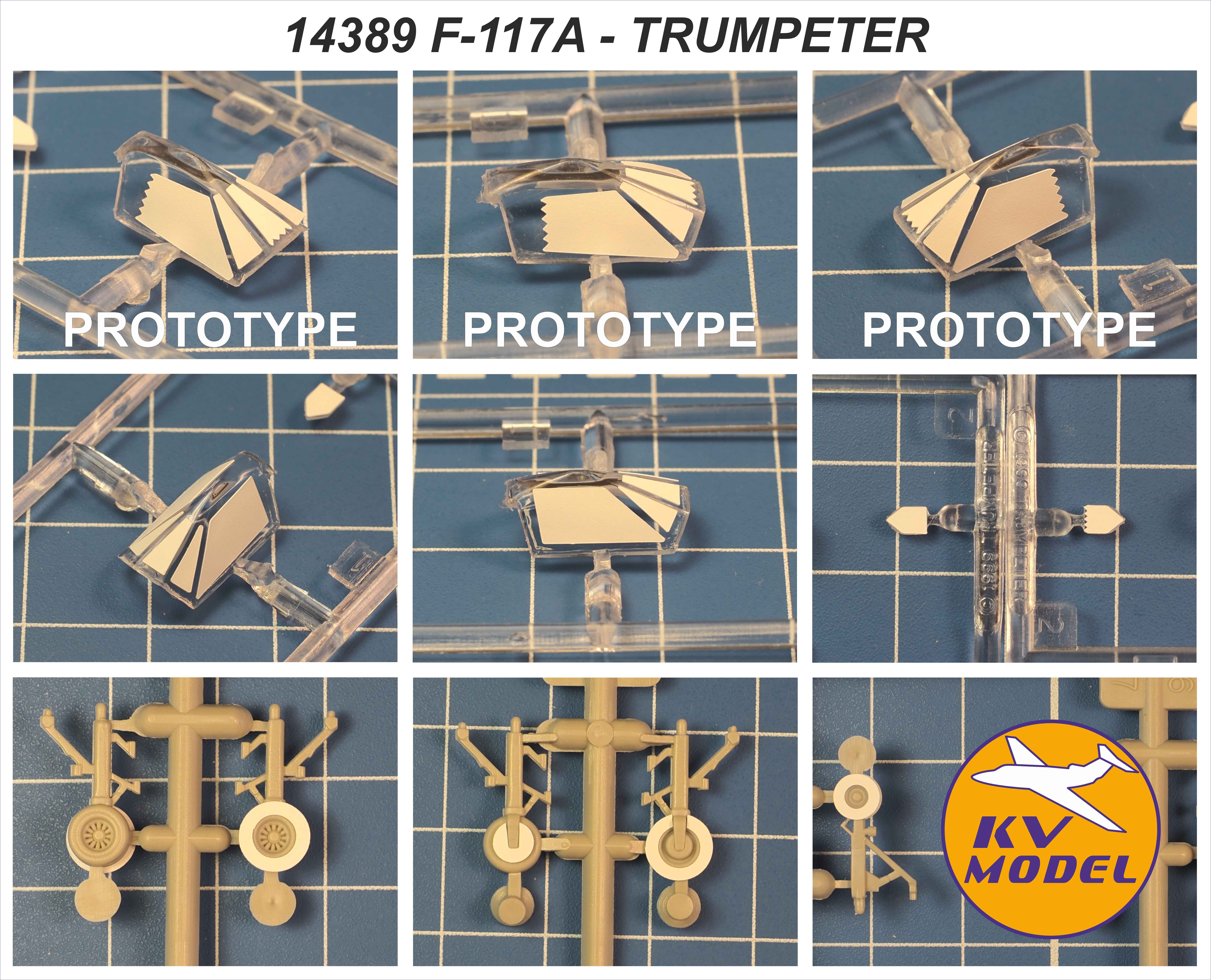 14389KV Окрасочная маска F-117A NightHAWK (TRUMPETER #01330) + маски на диски и колеса