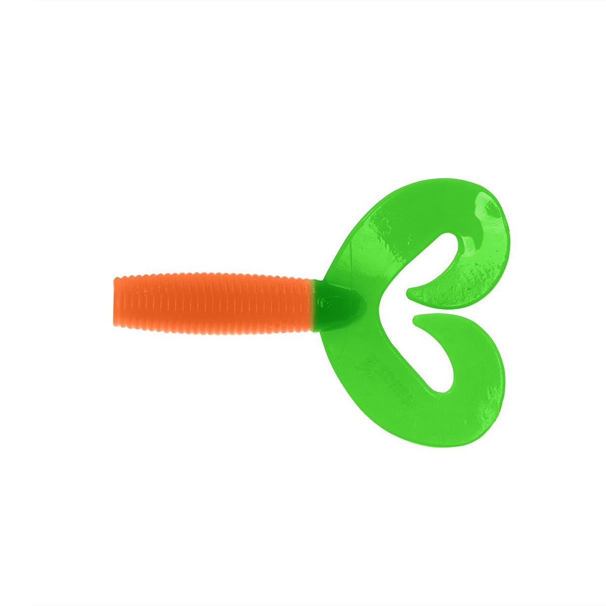 Твистер Credo Double Tail 3,54"/9 см Orange & Green 5шт. (HS-28-025) Helios Твистер Credo Double Tail 3,54"/9 см Orange & Green 5шт. (HS-28-025) Helios