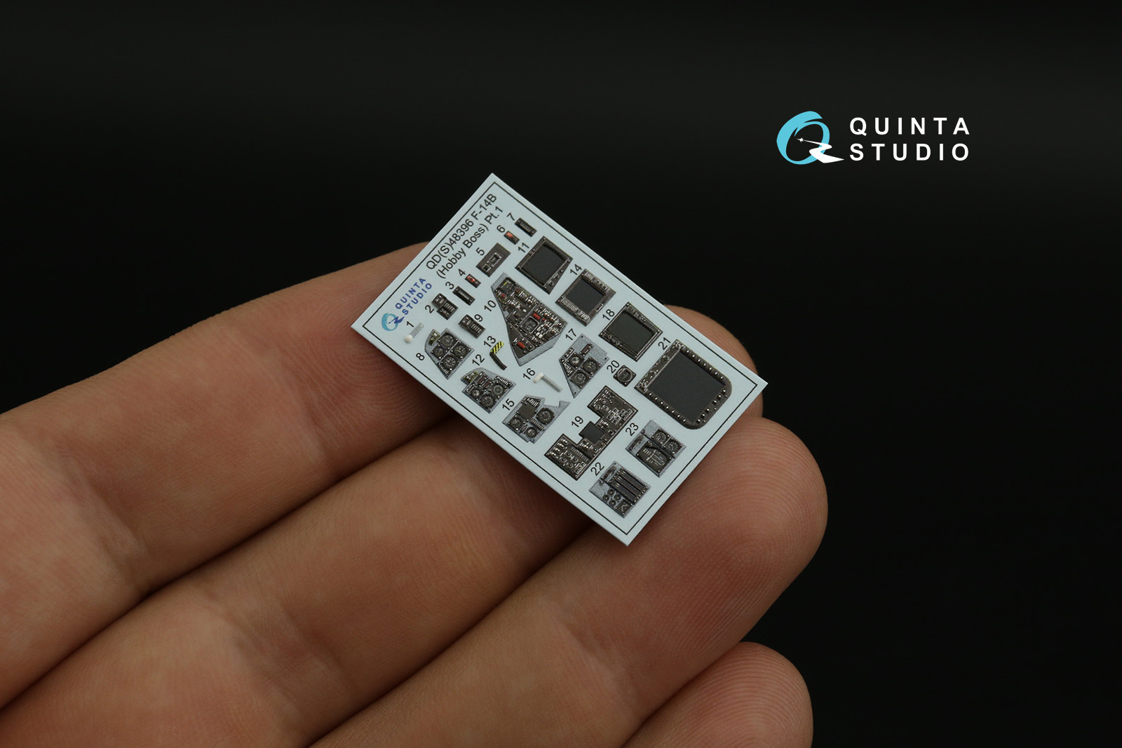 QD48396 3D Декаль интерьера кабины F-14B (Hobby Boss)