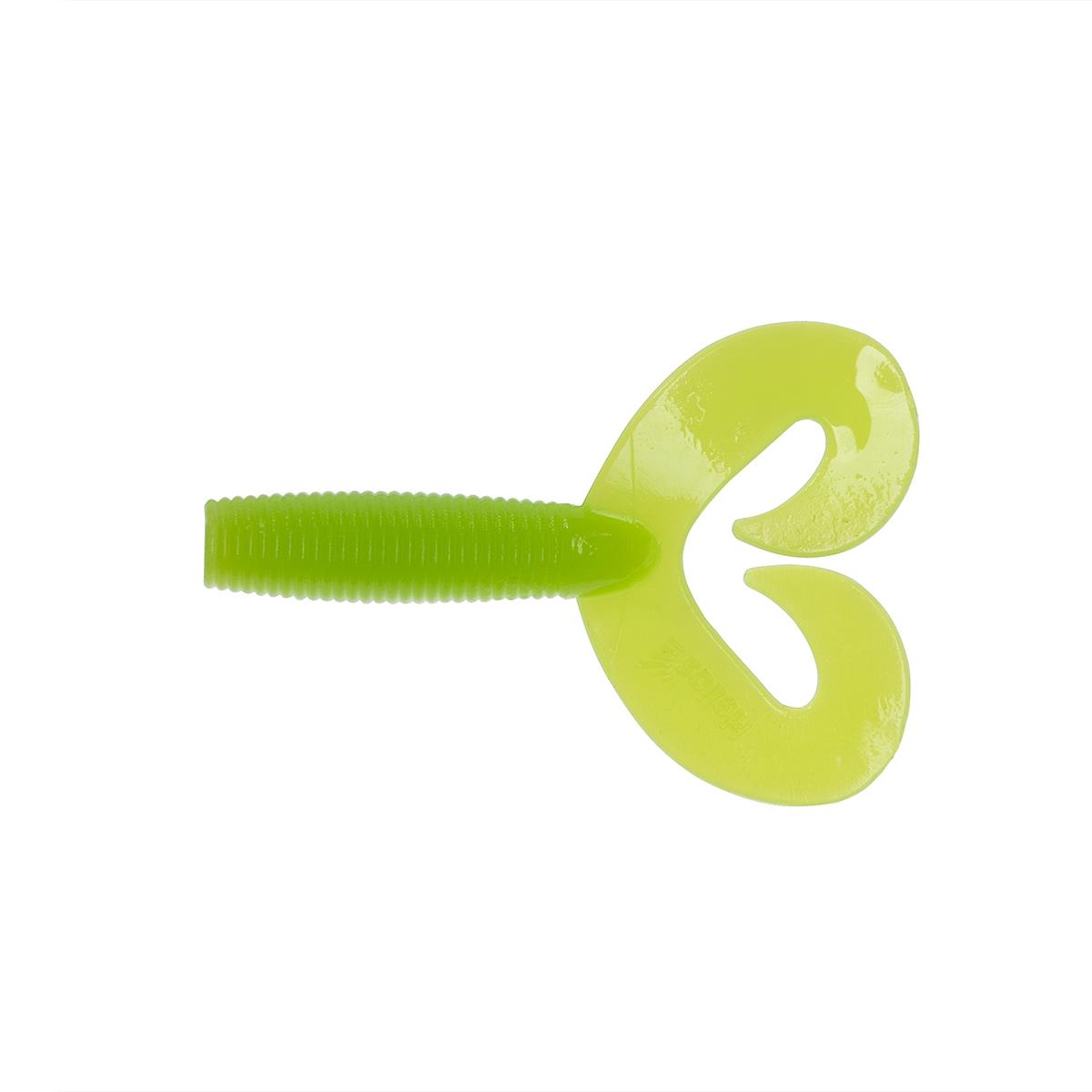 Твистер несъедоб. Credo Double Tail 2,95''/7,5 см Lime 100шт. (HS-12-008-N) Helios( цена указана за упаковку, в количестве 100шт.)