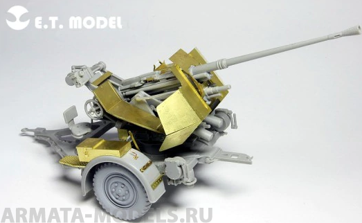 E35-025ET  WWII German 3.7cm FLAK 37 Anti-Aircraft Gun 1/35