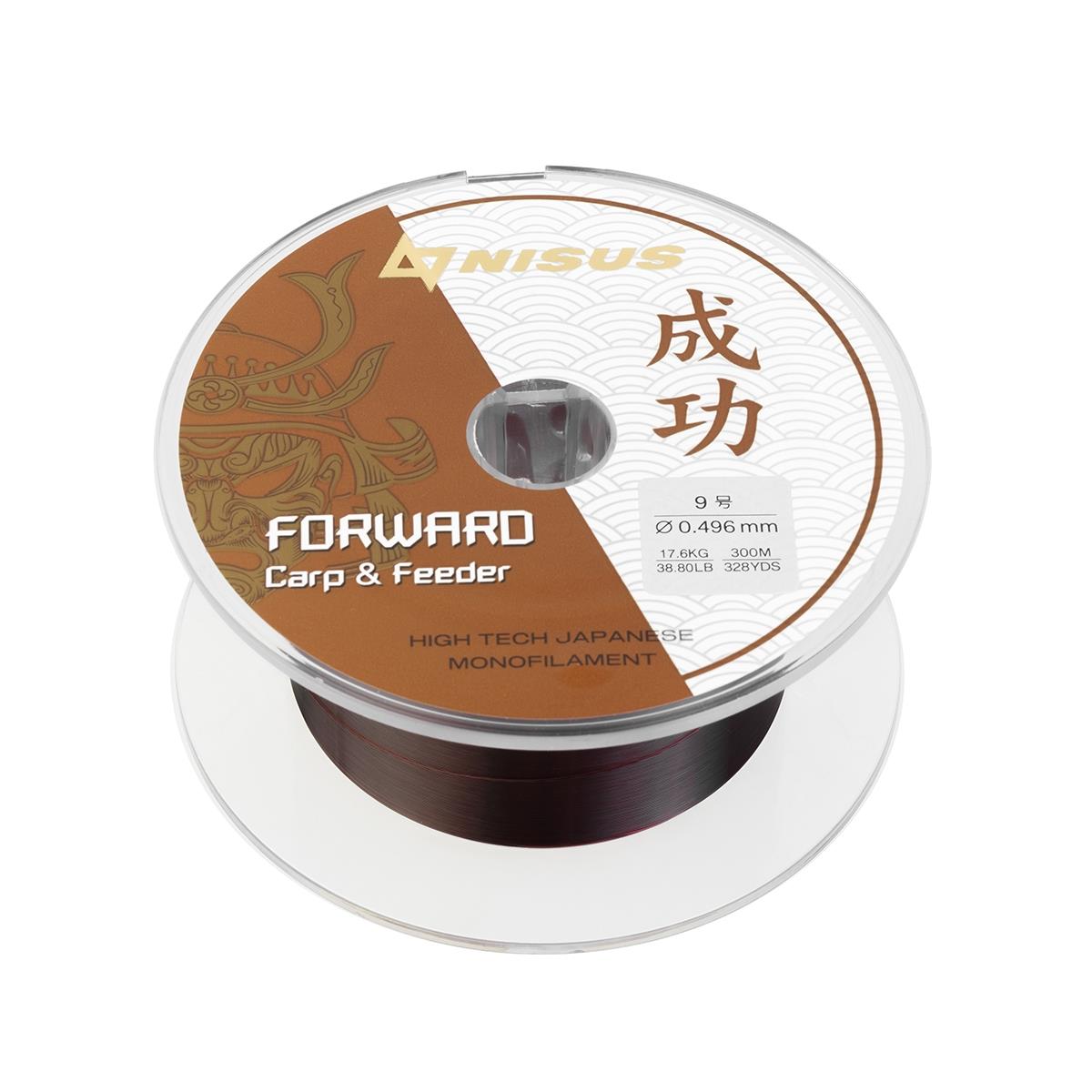 Леска FORWARD Carp&Feeder brown 0,496mm/300m Nylon (N-FCF-0496-300) Nisus
