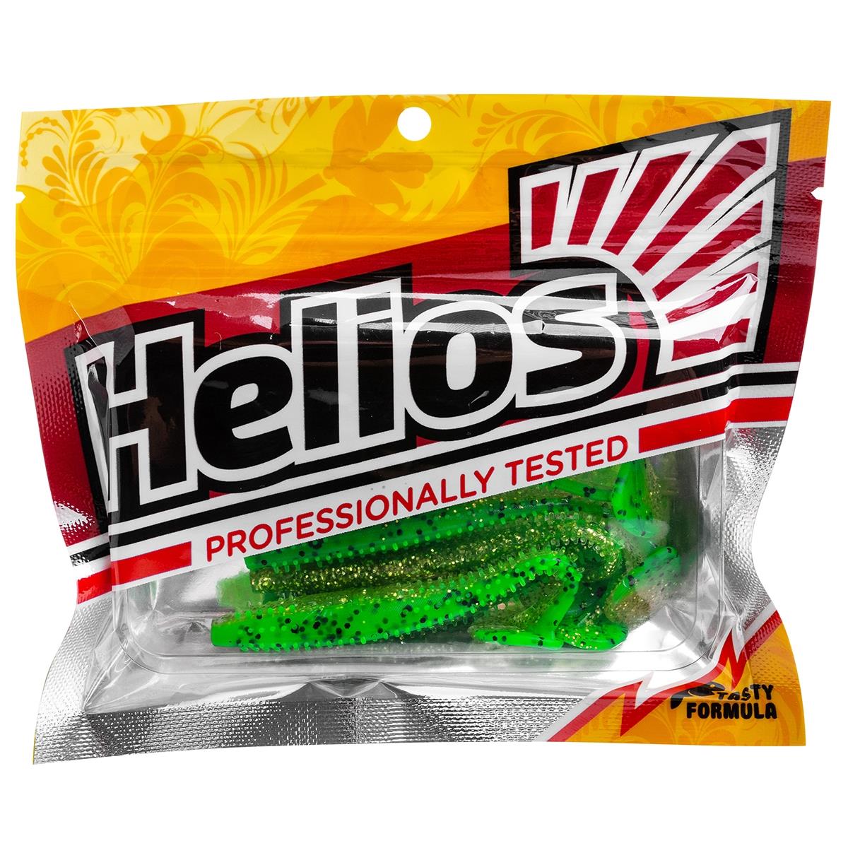 Виброхвост Shaggy 5,12"/13 см Green Peas  5шт. (HS-18-051) Helios Виброхвост Shaggy 5,12"/13 см Green Peas  5шт. (HS-18-051) Helios
