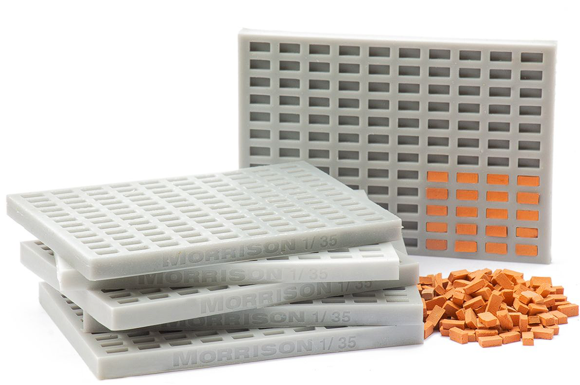 300-fkir-35 Силиконовая форма для мини кирпичиков М 1/35 (на 120 штук)