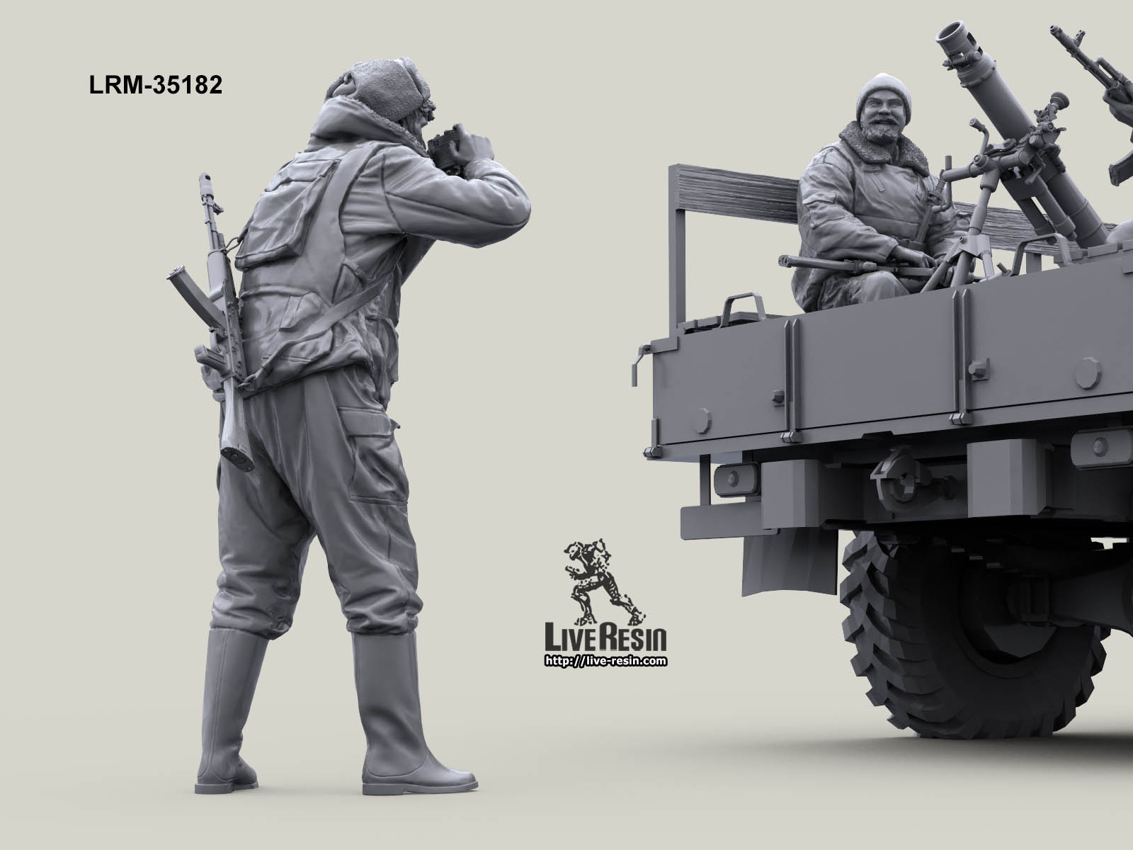 LRM35184 Военнослужащие ВВ, фотограф с фотоаппаратом Эликон Live Resin