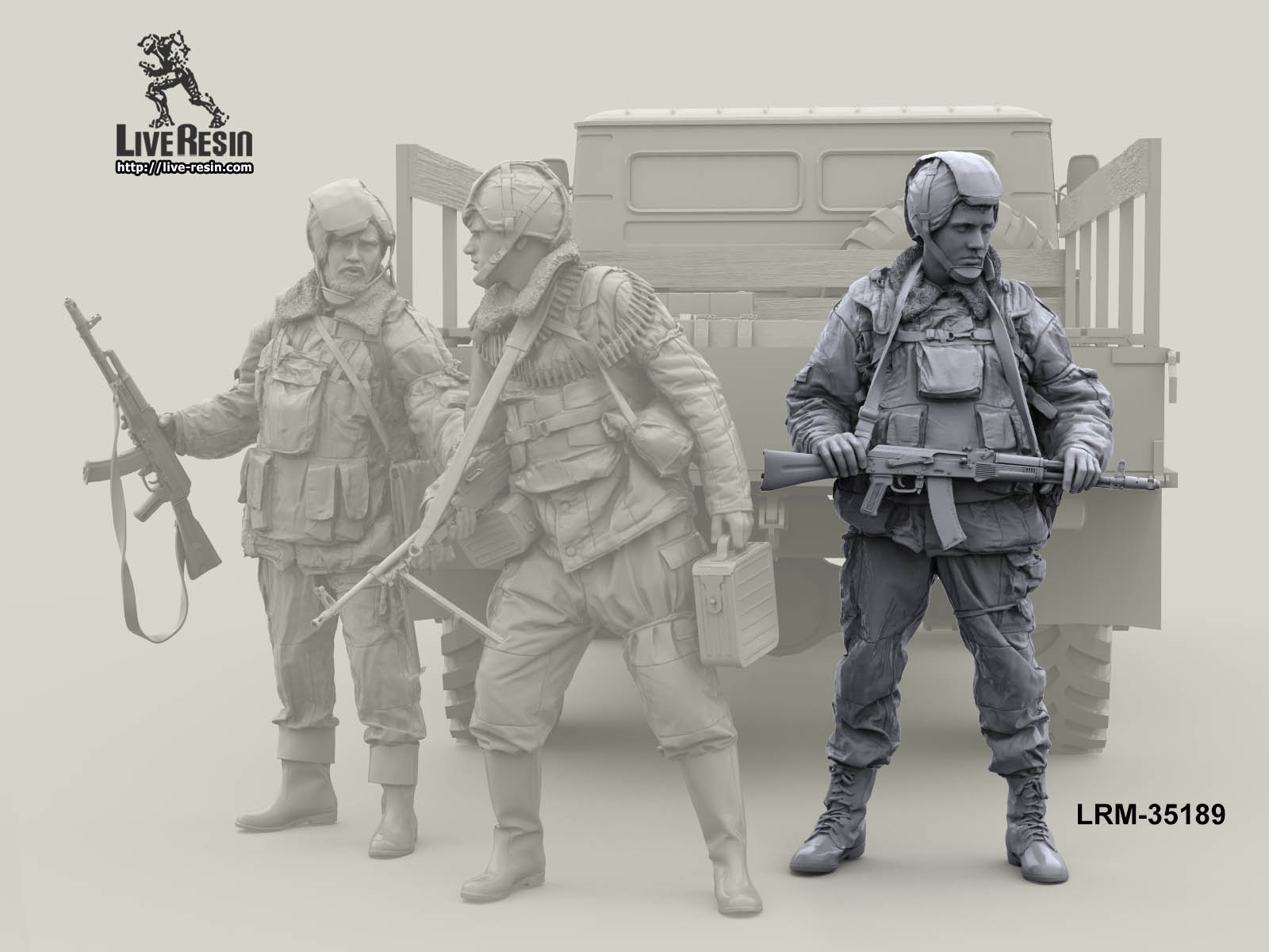LRM35189 Военнослужащие ВВ, готовятся к атаке - 3 Live Resin