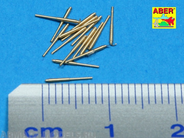 ABR-1:700-L-16  Дополнения для  Set of 16 pcs 105 mm SFLAK barrels SK/33 used in C/33 carriage for German war ships для  1/700 ABR-1:700-L-16  Дополнения для  Set of 16 pcs 105 mm SFLAK barrels SK/33 used in C/33 carriage for German war ships для  1/700
