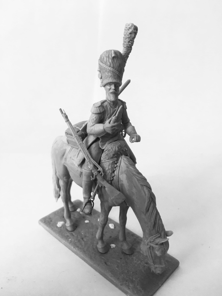 CHM-54211.Сапер драгунских полков, Франция 1804-12 гг. 54 мм. Материал - смола. Chronos Miniatures