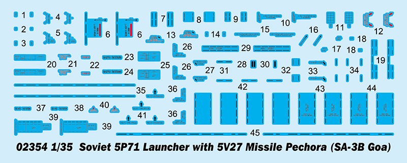 02354P Пусковая установка комплекса С-125 (Sa-3 Goa) с ракетами 5П71 Trumpeter 02354P Пусковая установка комплекса С-125 (Sa-3 Goa) с ракетами 5П71 Trumpeter