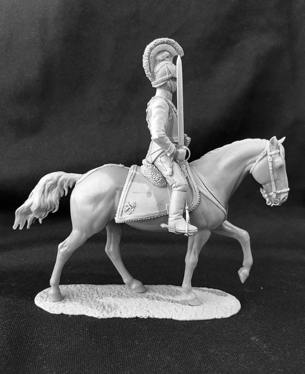 CHM-54324. Офицер кирасирских полков, Австрия 1812-15 гг. 54 мм. Материал - смола. Chronos Miniatures