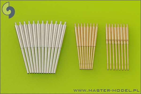 SM-200-007 Немецкий линкор Bismarck - стволы среднего и тяжелого зенитного вооружения - 15см (12 шт), 10,5 см (16 шт)