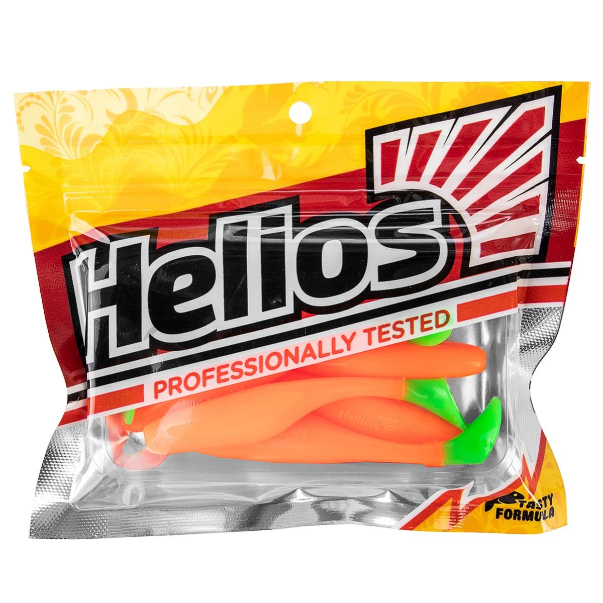 Виброхвост Vigor 3,75"/9.5 см Orange & Green 7шт. (HS-6-025) Helios Виброхвост Vigor 3,75"/9.5 см Orange & Green 7шт. (HS-6-025) Helios