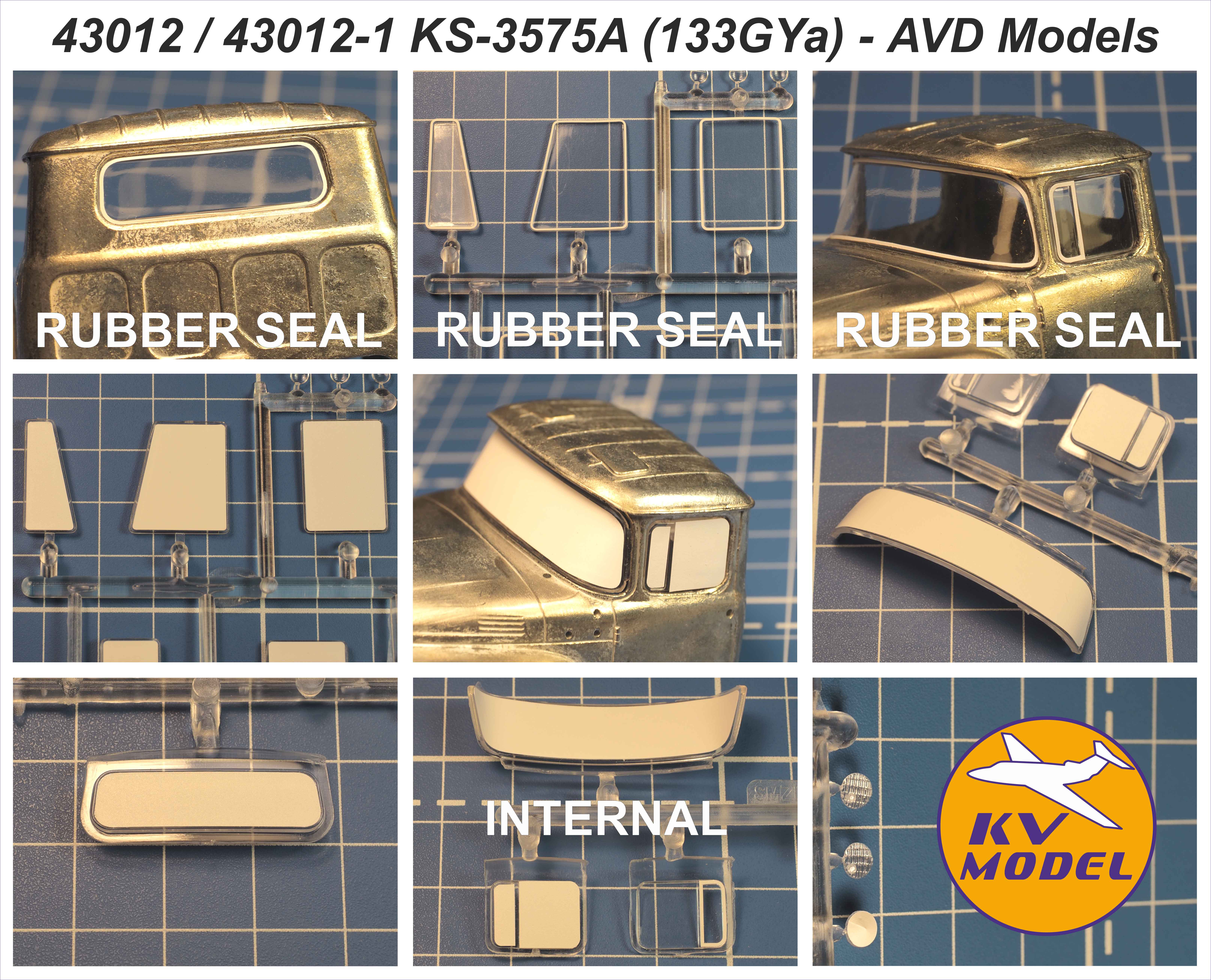 43012KV Окрасочная маска КС-3575А (ЗиЛ-133ГЯ) (AVD Models #1539AVD, #1108KIT)