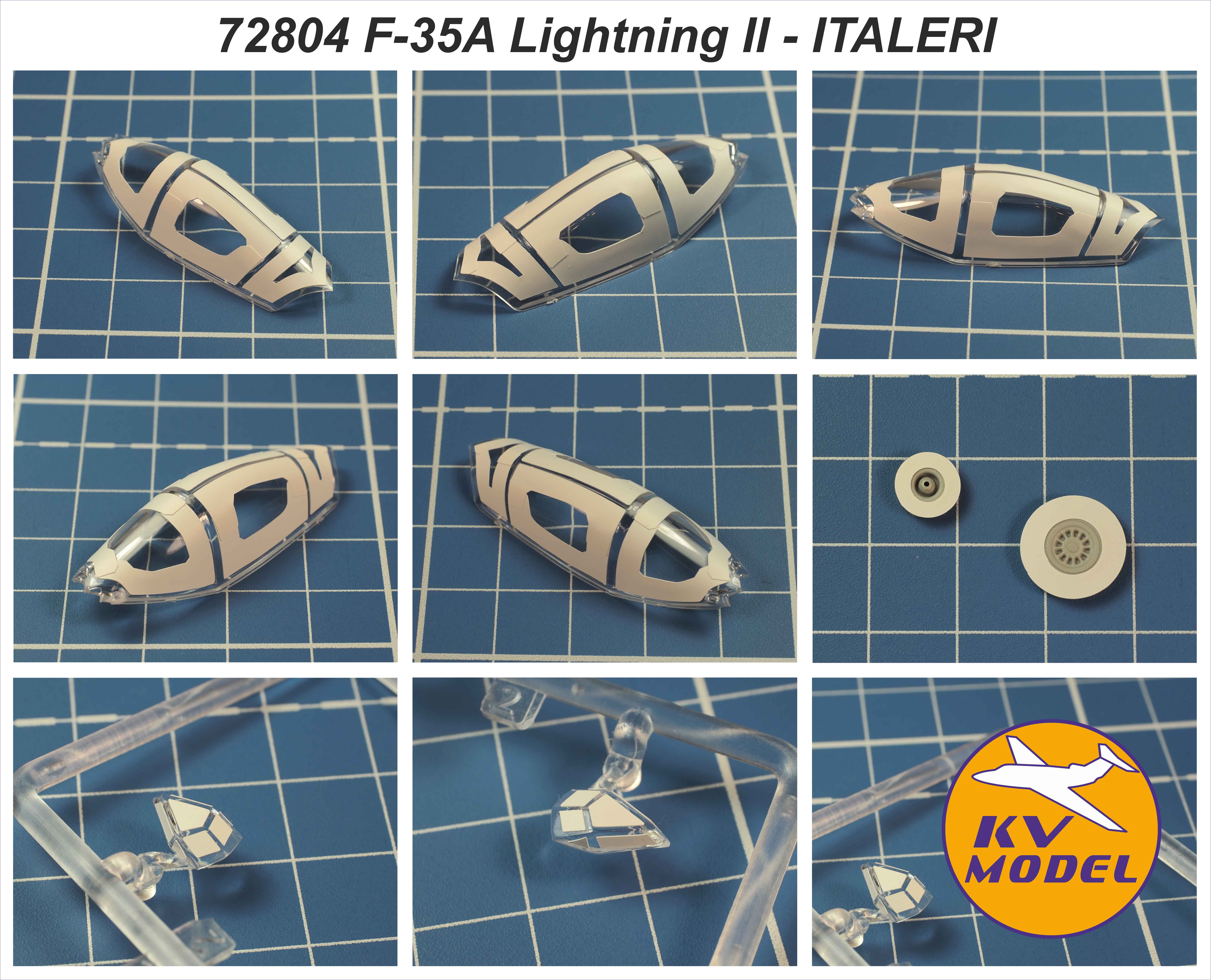 72804KV Окрасочная маска F-35A Lightning II  + маски на диски и колеса